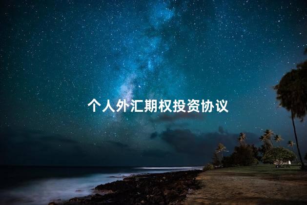 个人外汇期权投资协议