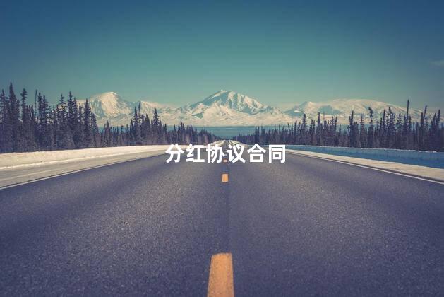 分红协议合同