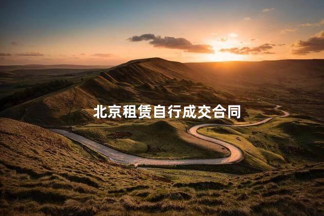 北京租赁自行成交合同